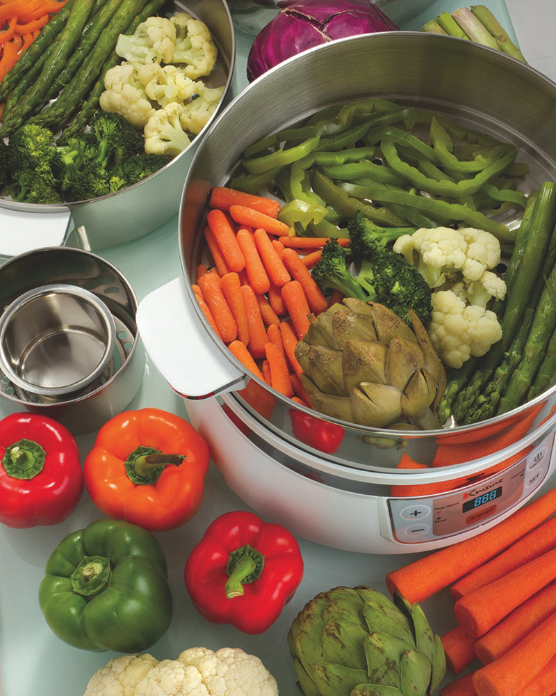 Euro Cuisine FS2500 Stainless Steel Electric Food Steamer