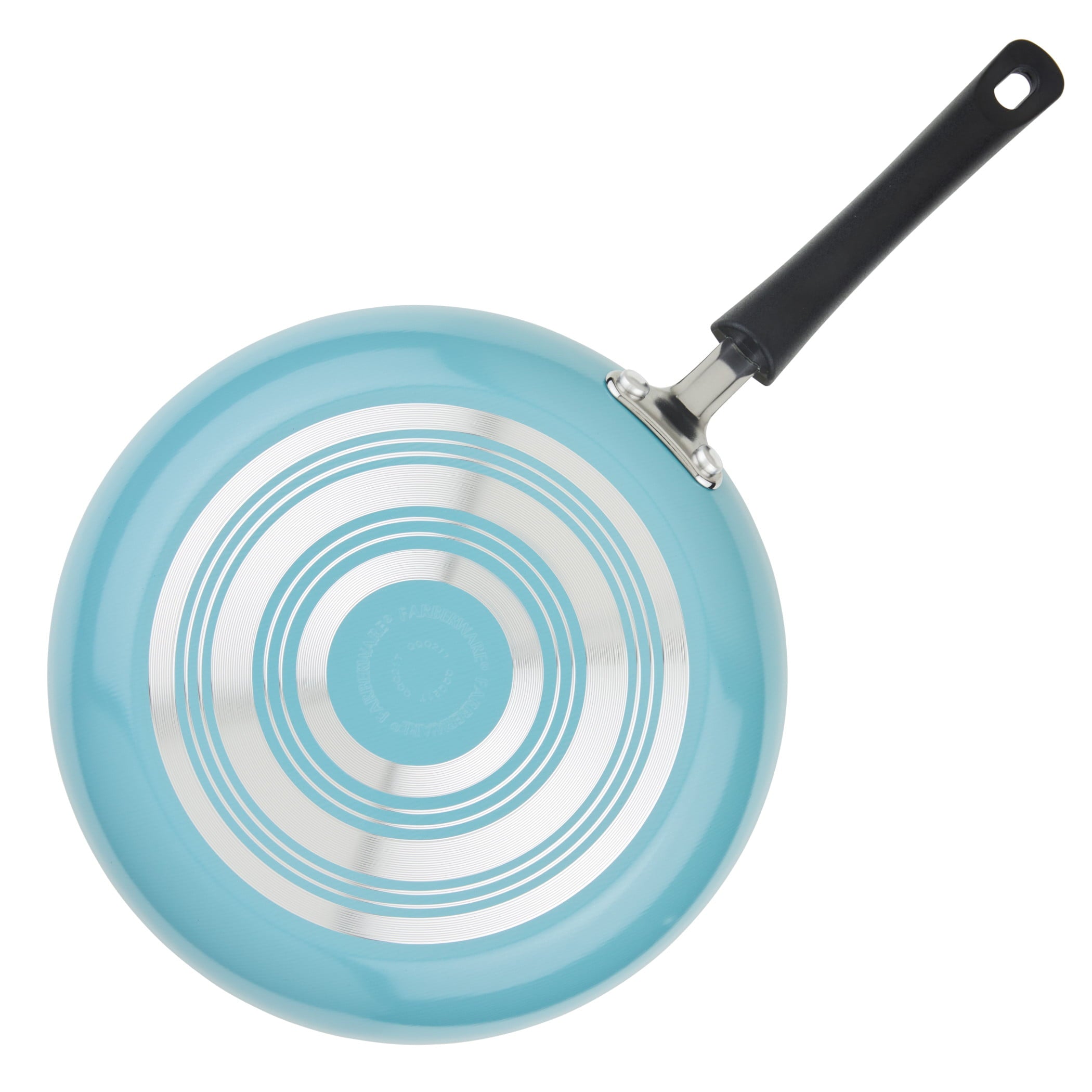 Farberware 20 Pc Easy Clean Aluminum Nonstick Cookware Pots and Pans Set, Aqua