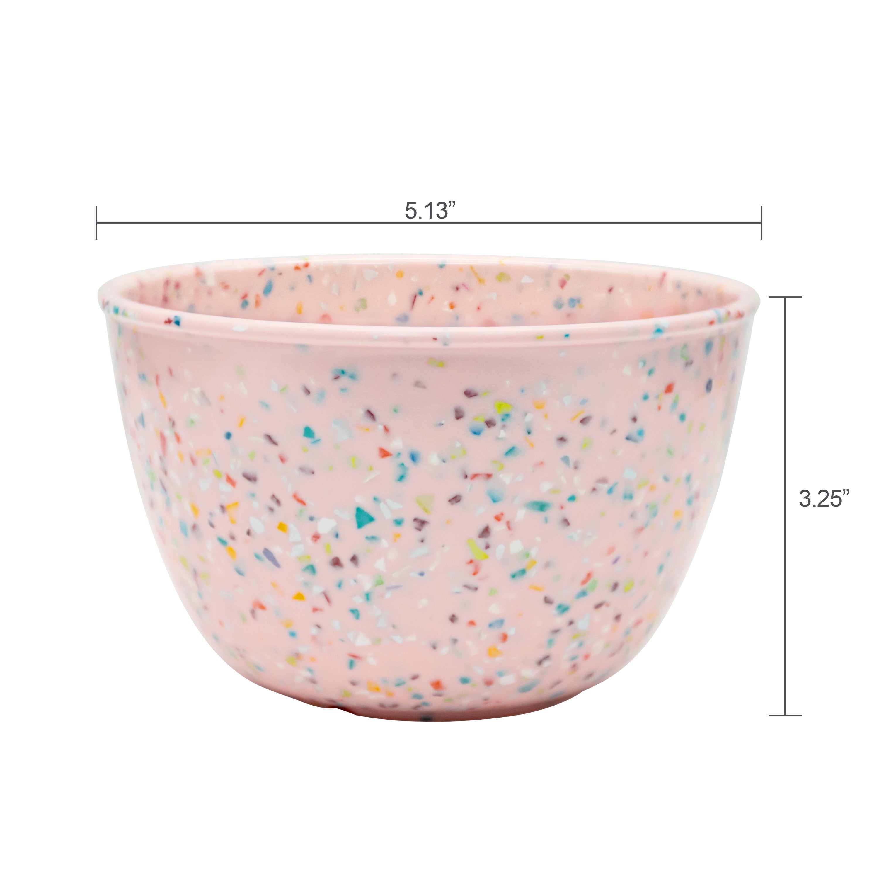 Zak Designs 12-Piece Confetti Melamine Plastic Dinnerware Set Dinner Plates Salad Plates Individual Bowls Durable Eco-Friendly Service for 4 BPA Free, Primrose