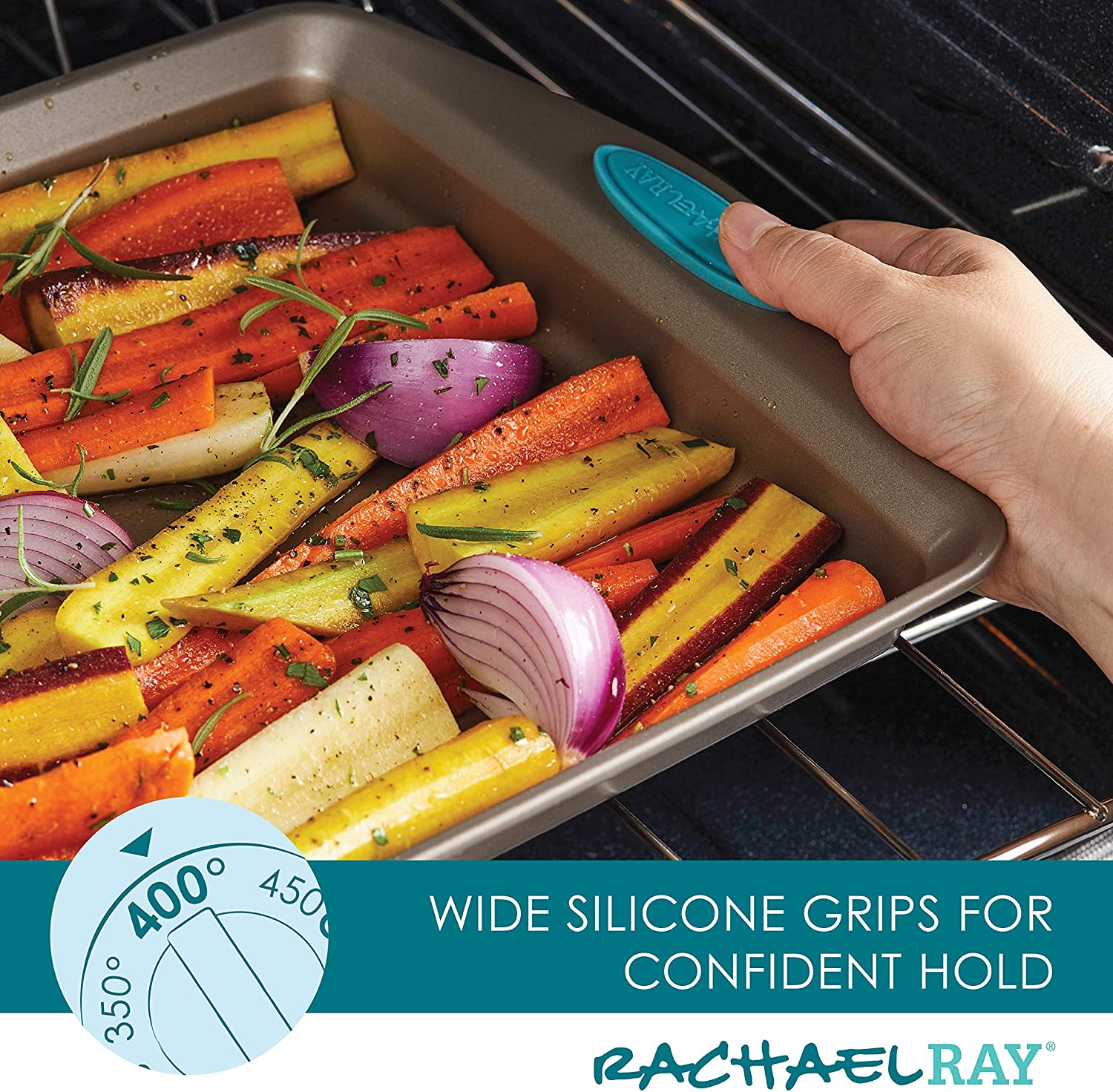 Rachael Ray Cucina Nonstick Bakeware Set Baking Cookie Sheets
