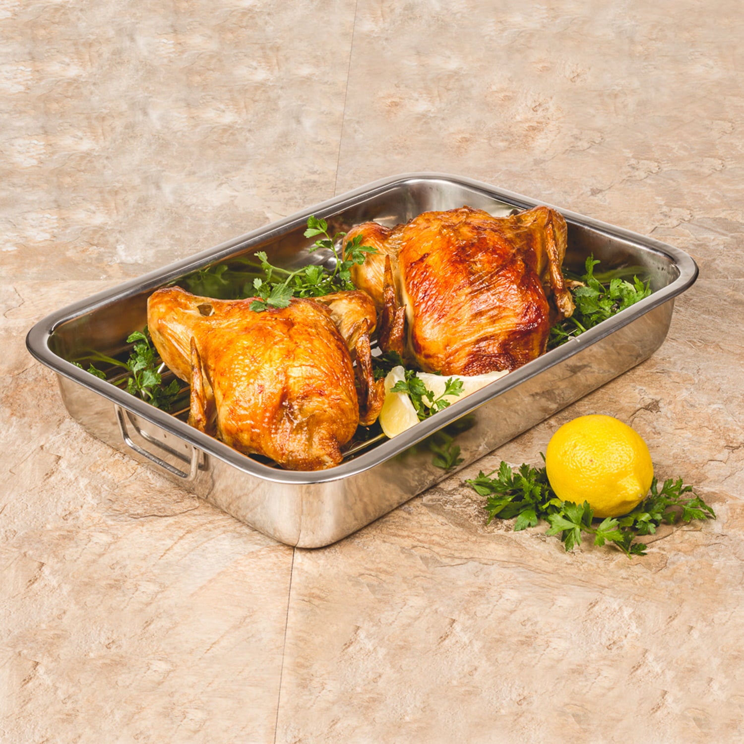 Imperial Home 16" Rectangular Stainless Steel Baking Tray