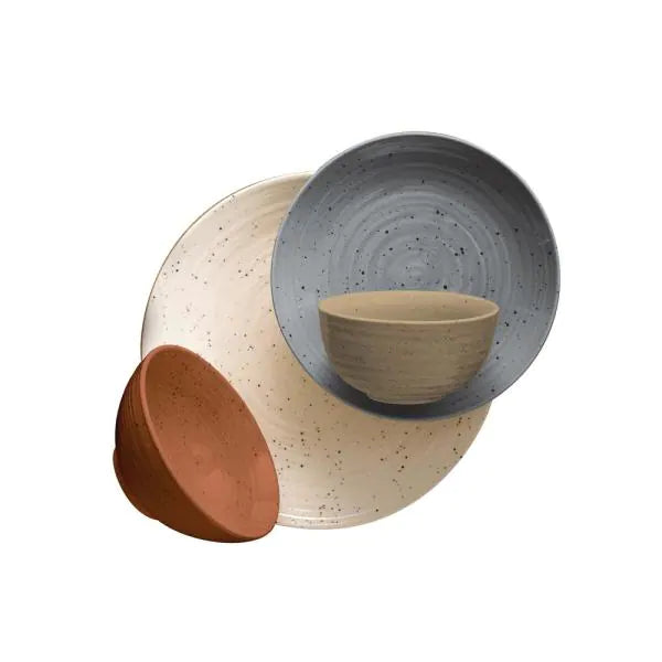 Sango Siterra Painter's Palette 16-Piece Stoneware Dinnerware Set