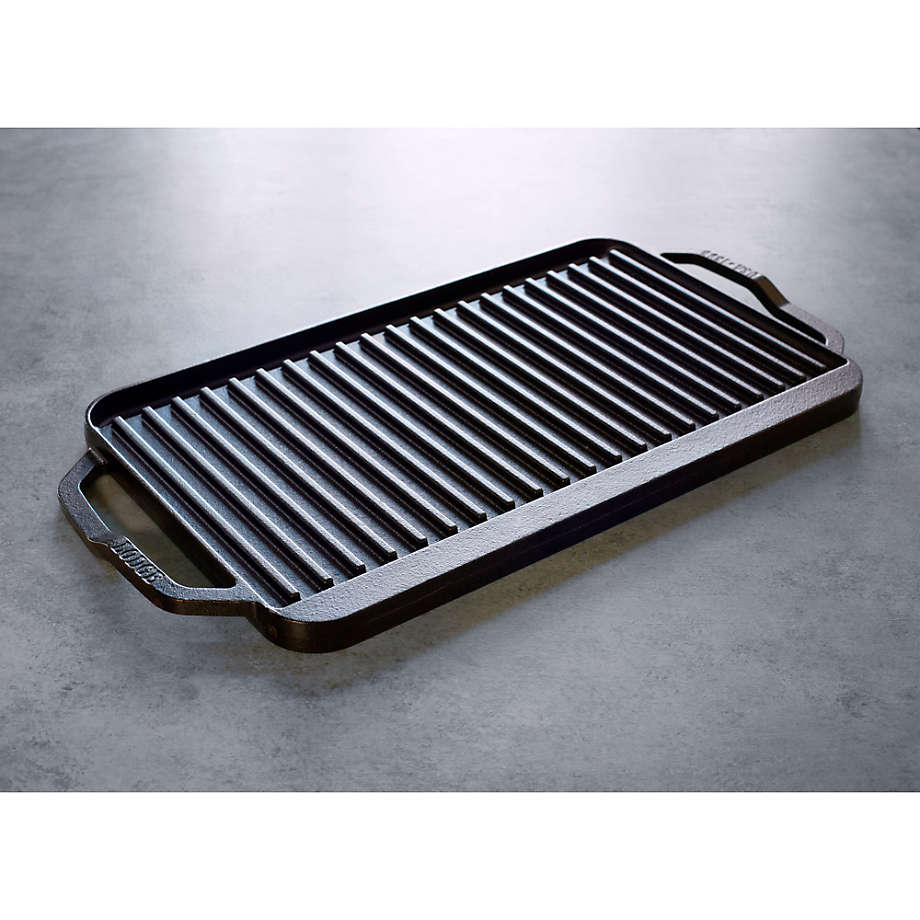 Lodge ® Chef Collection Seasoned Cast Iron Double Burner Reversible Grill/Griddle