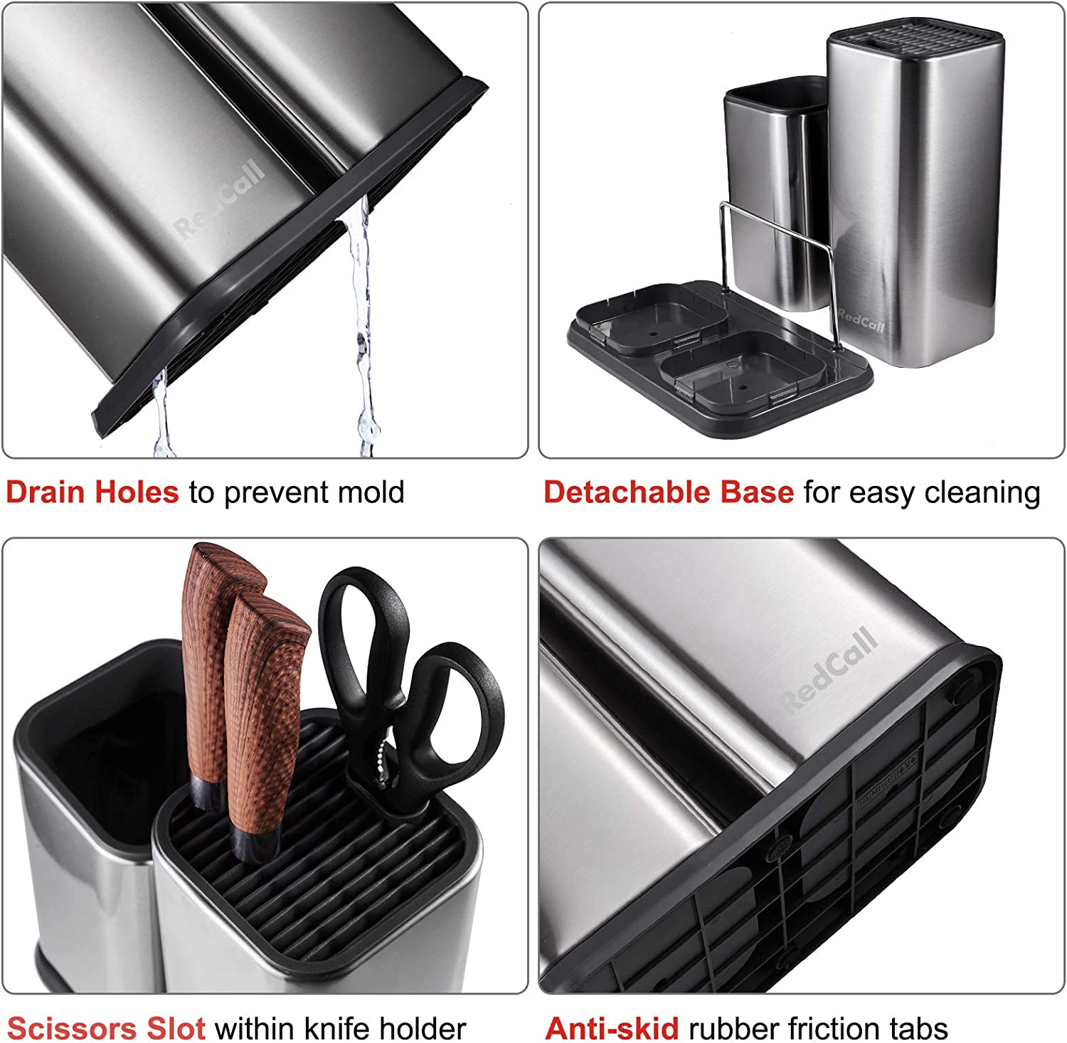 All-Clad Universal Knife Block Without Knives / Storage Organizer