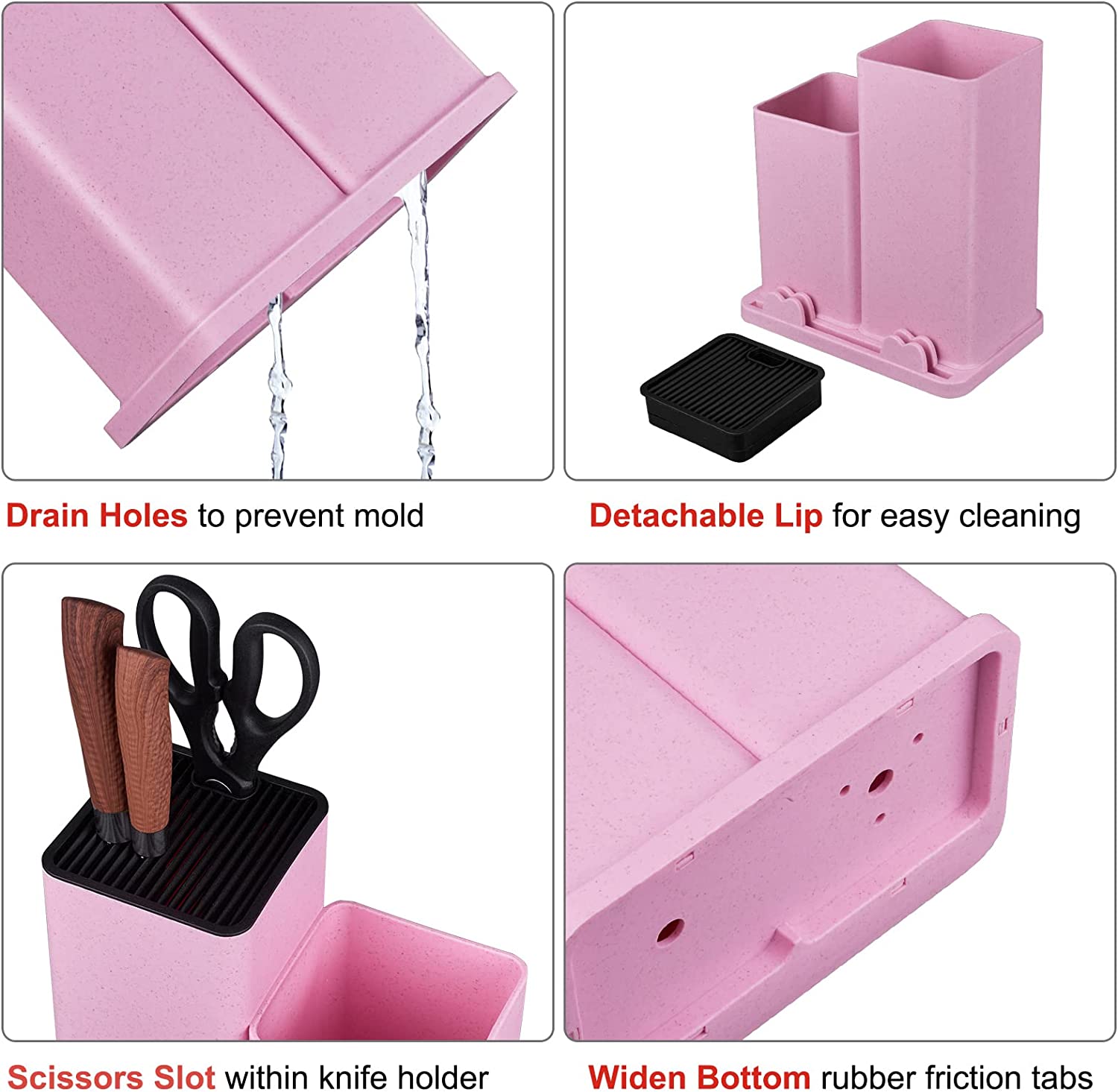 All-Clad Universal Knife Block Without Knives / Storage Organizer