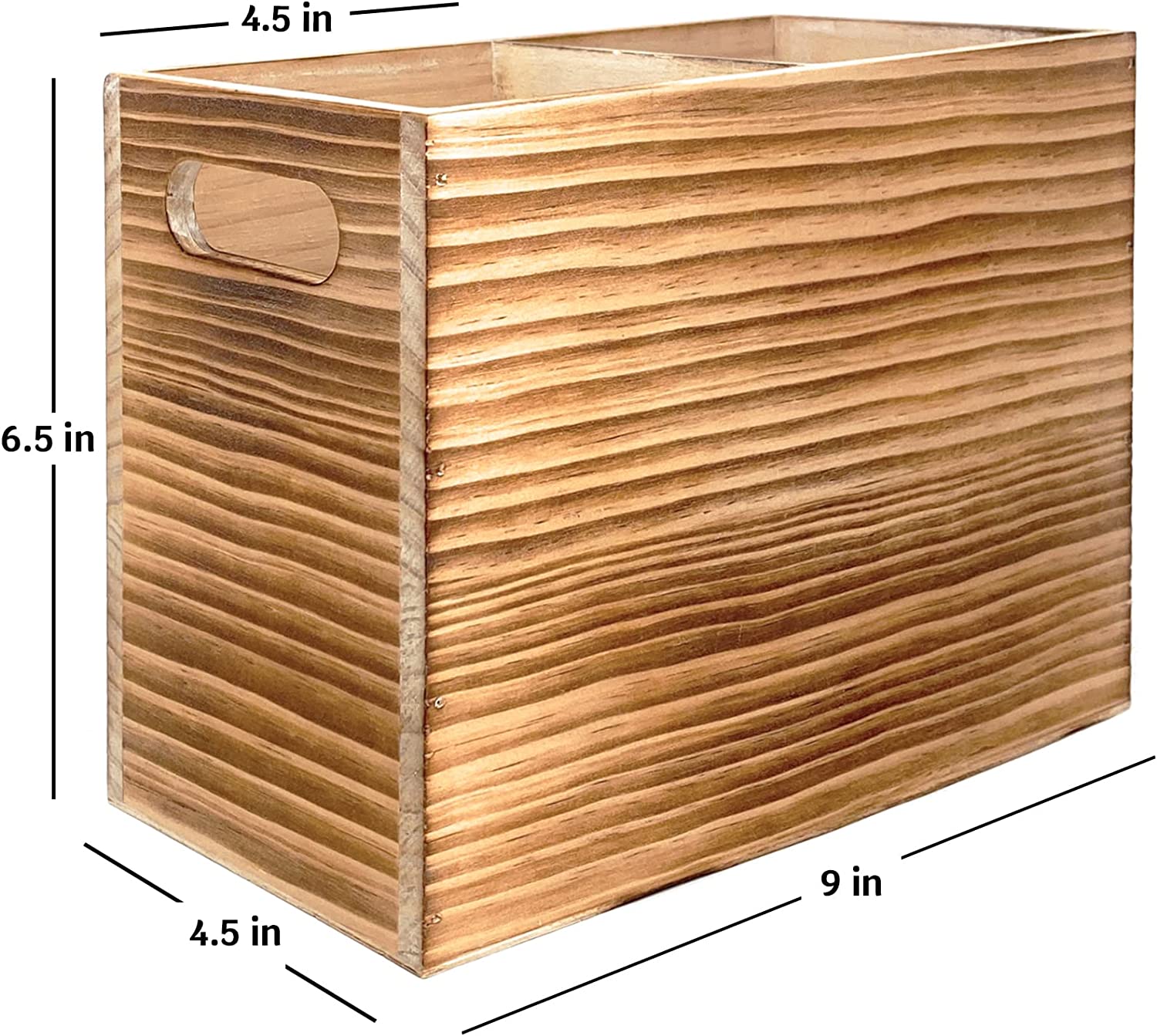 Tervis Utensil Holder in Rustic Wood Countertop Organizer
