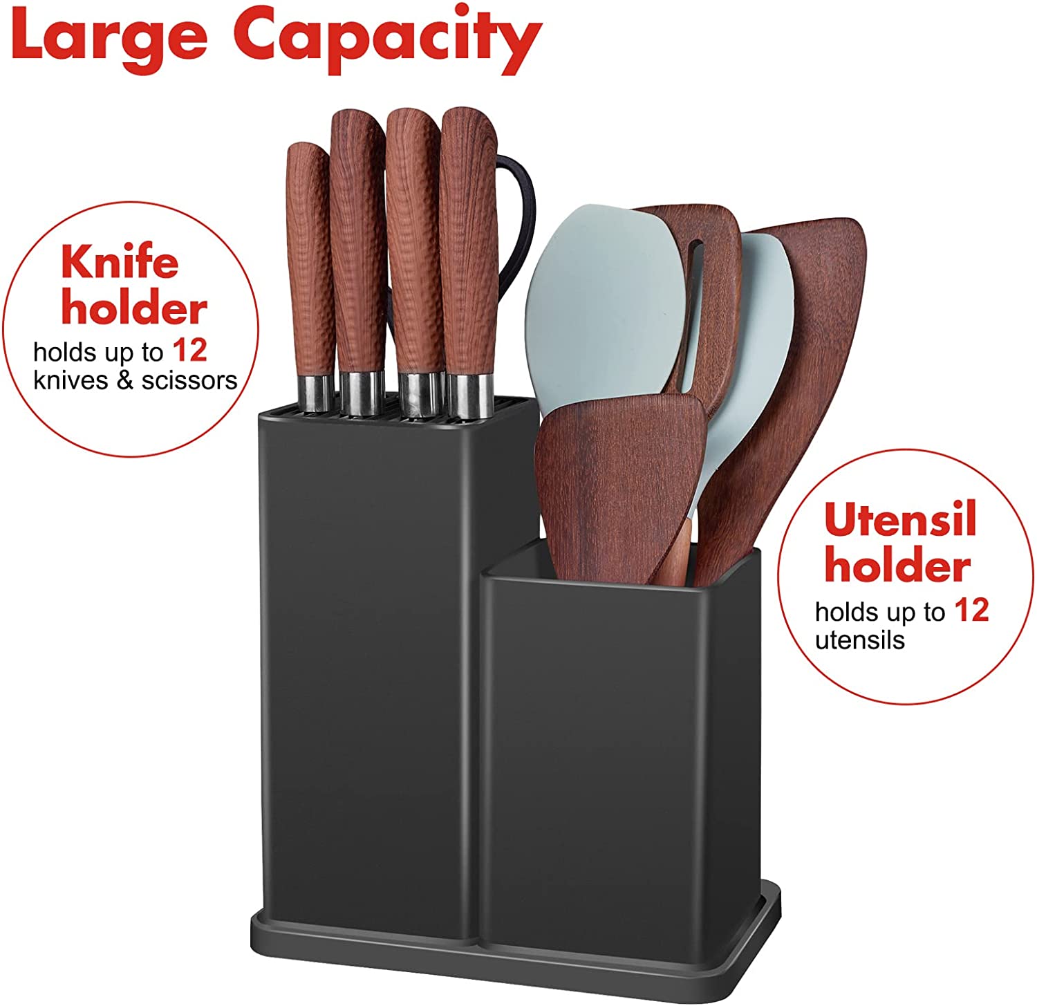 All-Clad Universal Knife Block Without Knives / Storage Organizer