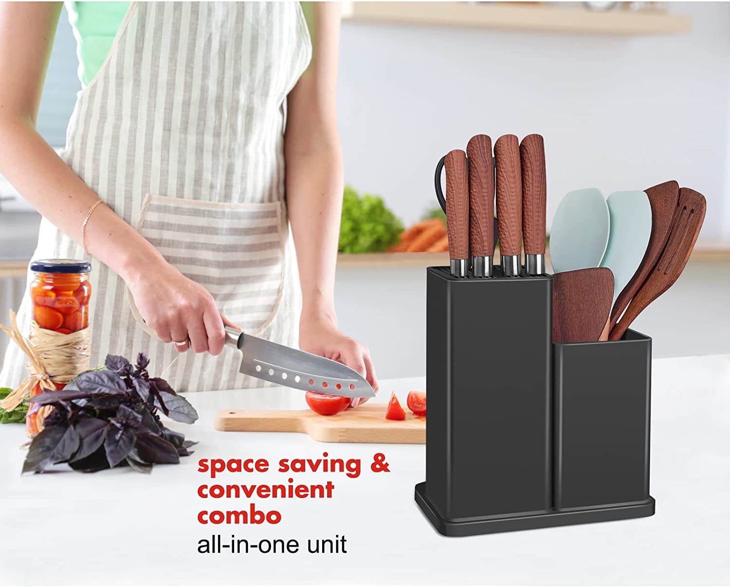 All-Clad Universal Knife Block Without Knives / Storage Organizer