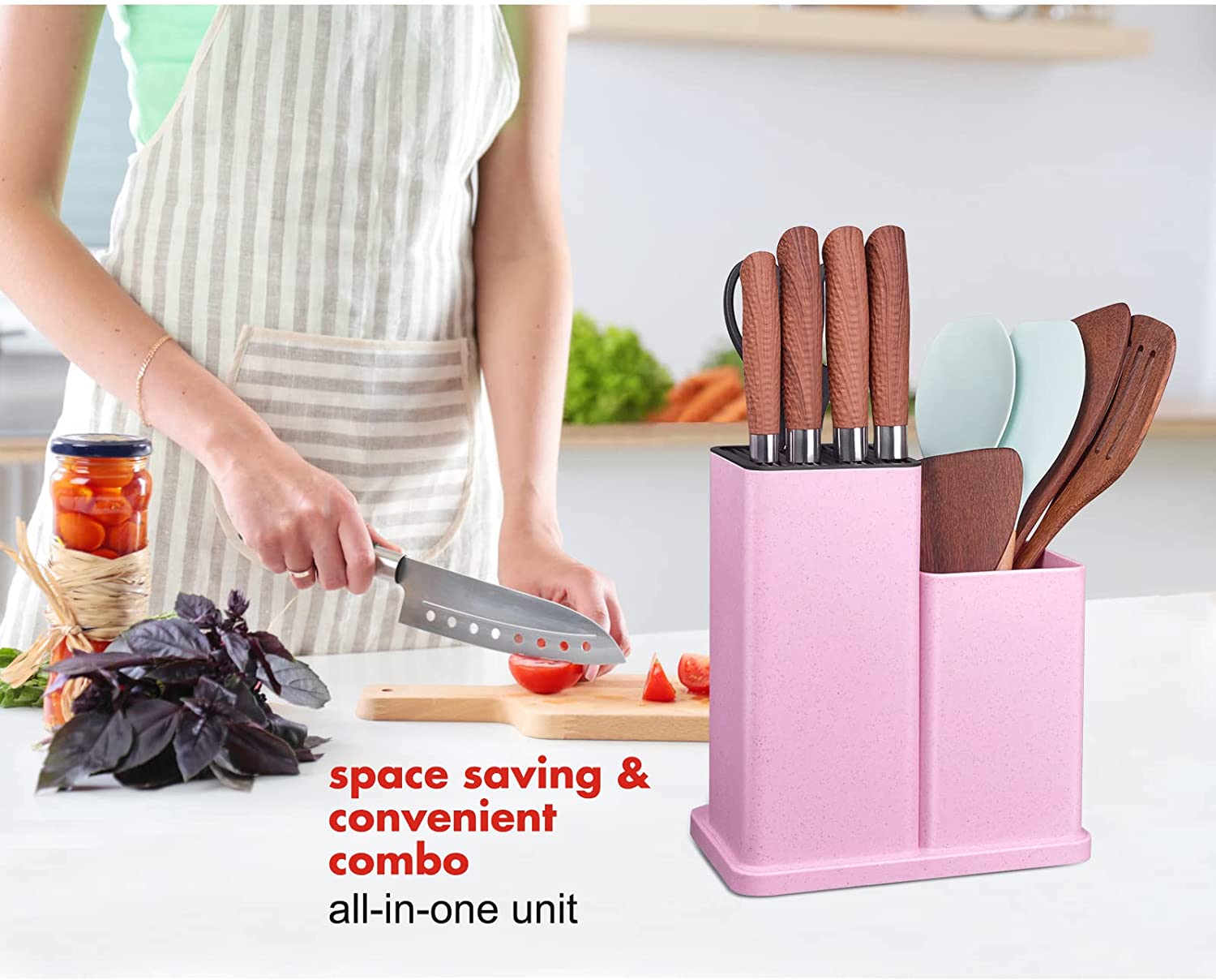 All-Clad Universal Knife Block Without Knives / Storage Organizer