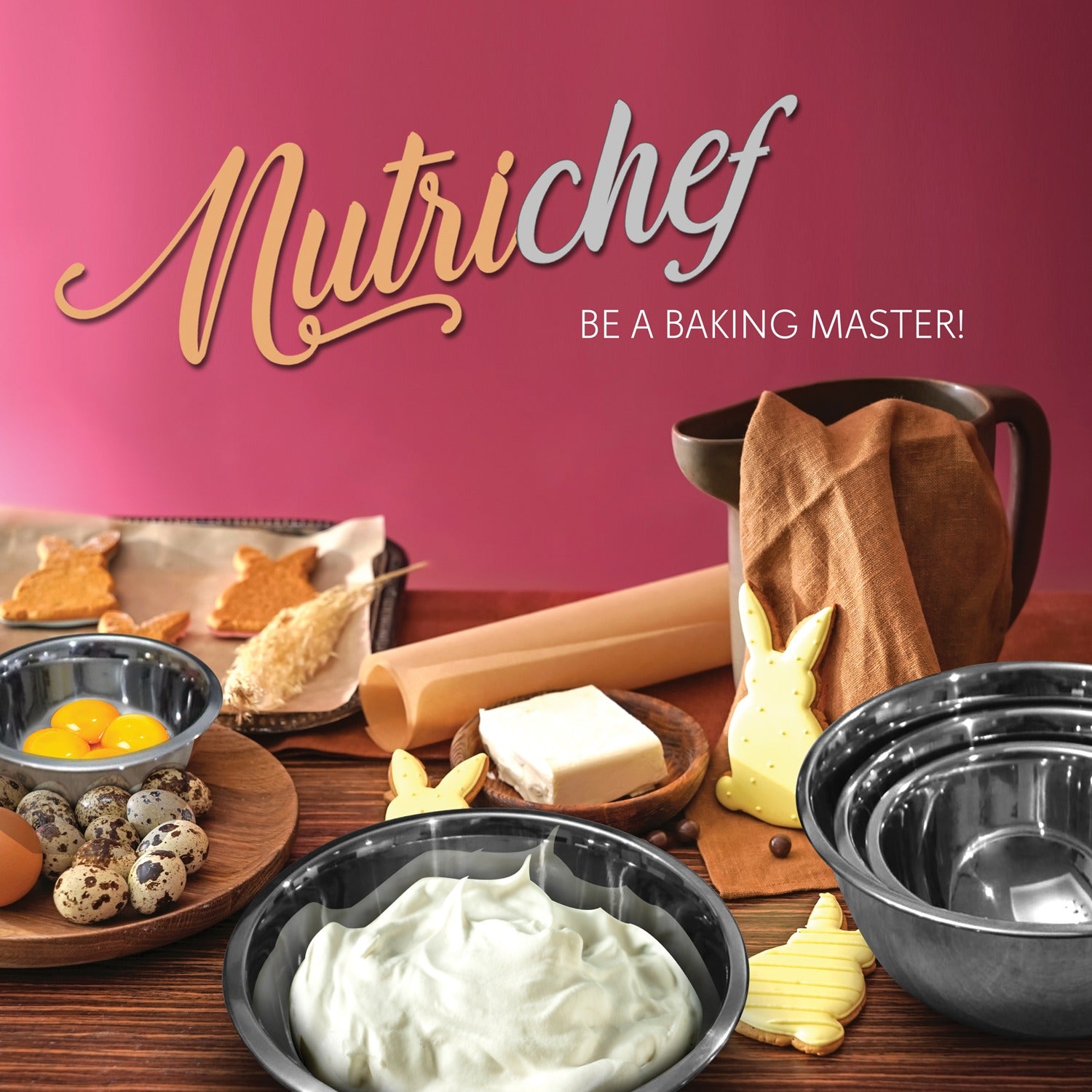 Nutrichef Nutrichef Ncmb6pc Stainless Steel Mixing Bowl Set