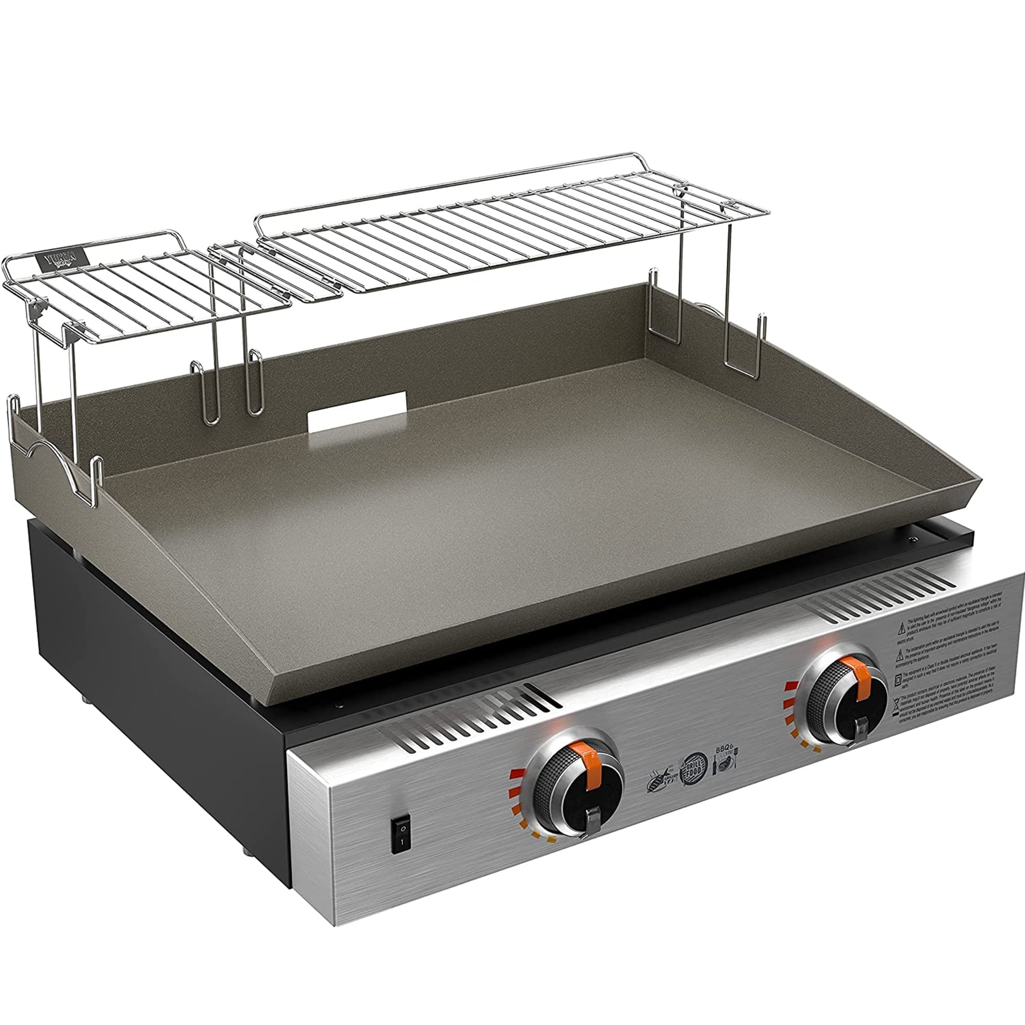 Yukon Glory Collapsible BBQ Grill Rack Griddle Warming Tray for 22