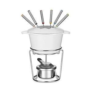 Cuisinart FP-115WS 13-Piece Cast Iron Fondue Set, White [Kitchen]
