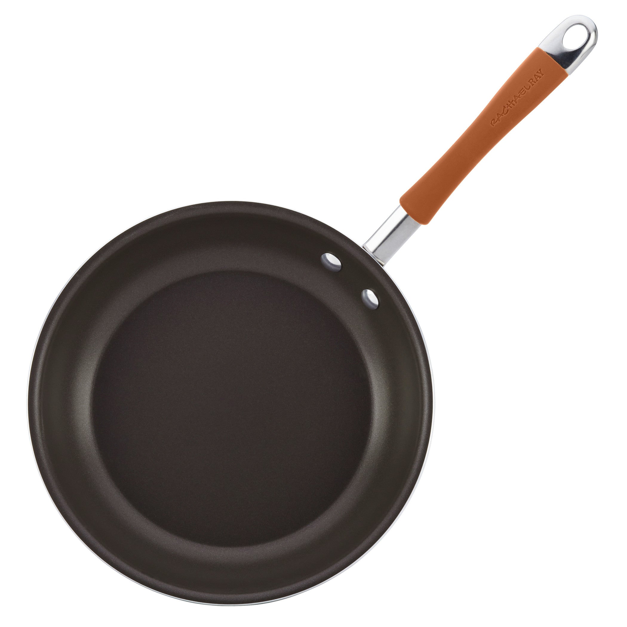 Rachael Ray Cucina Hard Enamel Nonstick Cookware and Measuring Cup Set, 18-Piece, Orange