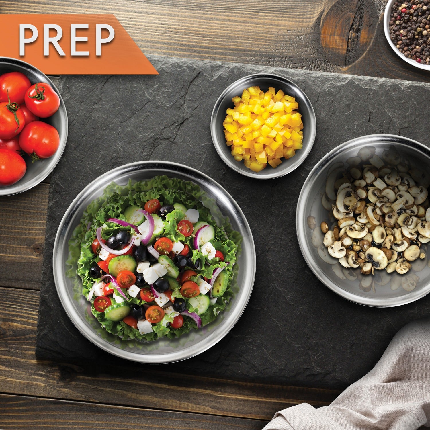 Nutrichef Nutrichef Ncmb6pc Stainless Steel Mixing Bowl Set