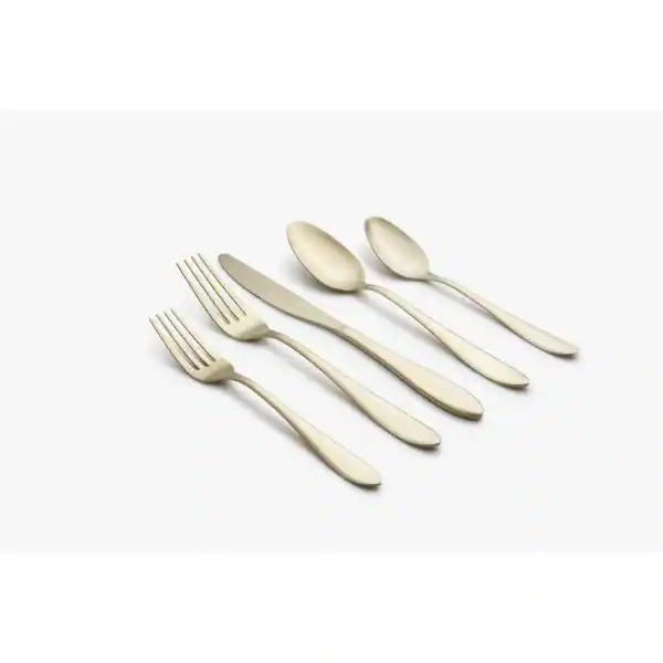 Cambridge Delia Champagne Satin 18/0 20-Piece Flatware Set (Service for 4)